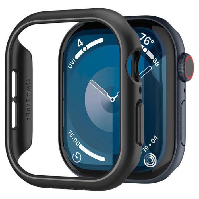 Spigen - Spigen Apple Watch 10 (42mm) Skal Thin Fit - Svart