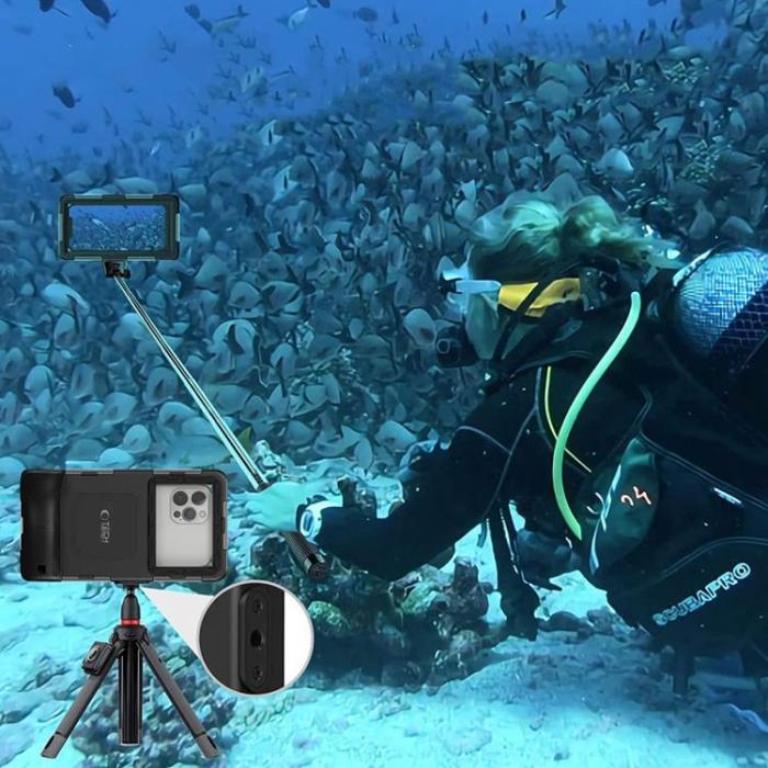 Tech-Protect - Tech-Protect Universala Vattentät Mobilväskor Diving - Svart