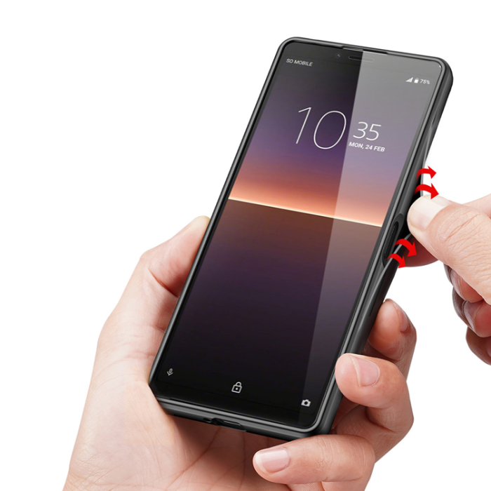 UTGATT5 - Dux Ducis Sony Xperia 10 IV Skal Fino Nylon - Svart