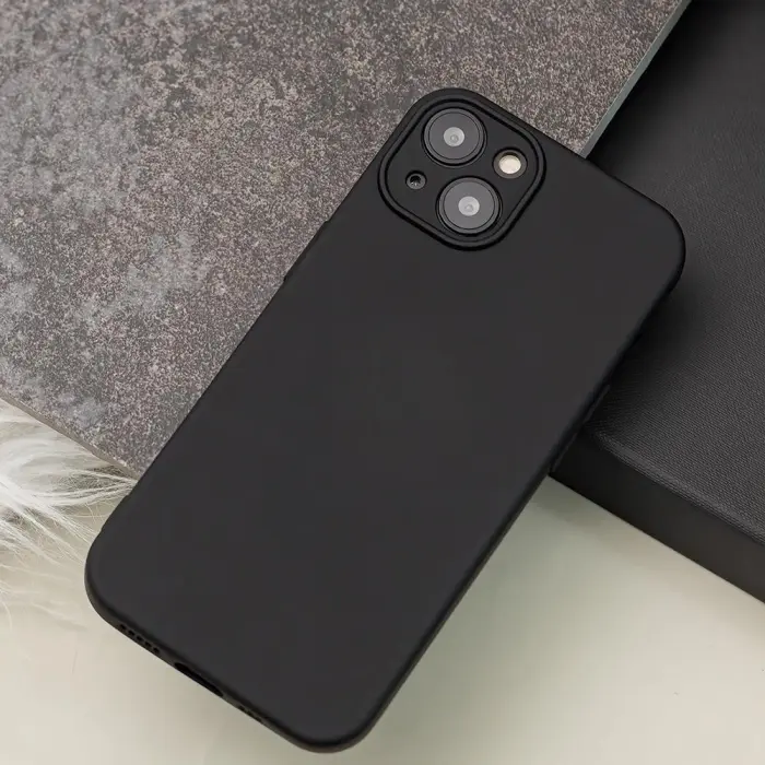 TelForceOne - Silikonfodral till iPhone 13 Pro Max Svart - Skyddande Tåligt