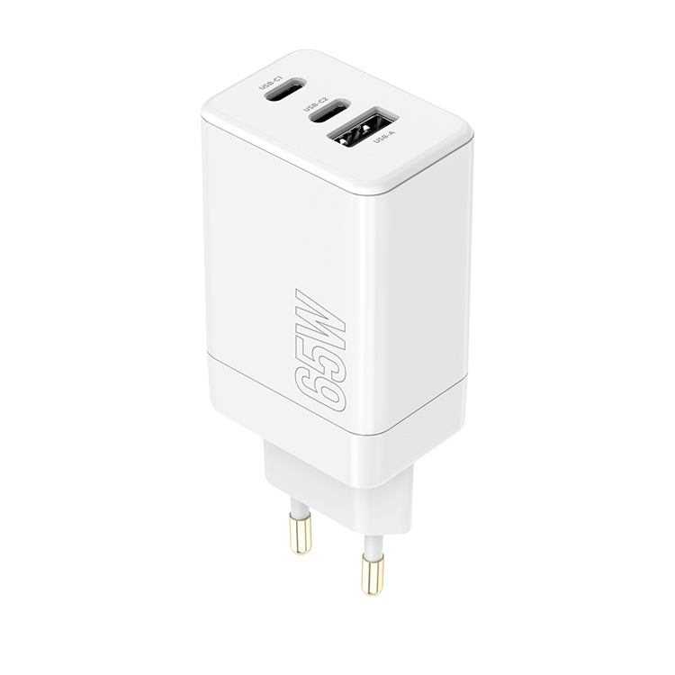 Maxlife Väggladdare 2x USB-C 1x USB 65W - Vit | 505295 | AlltMobil