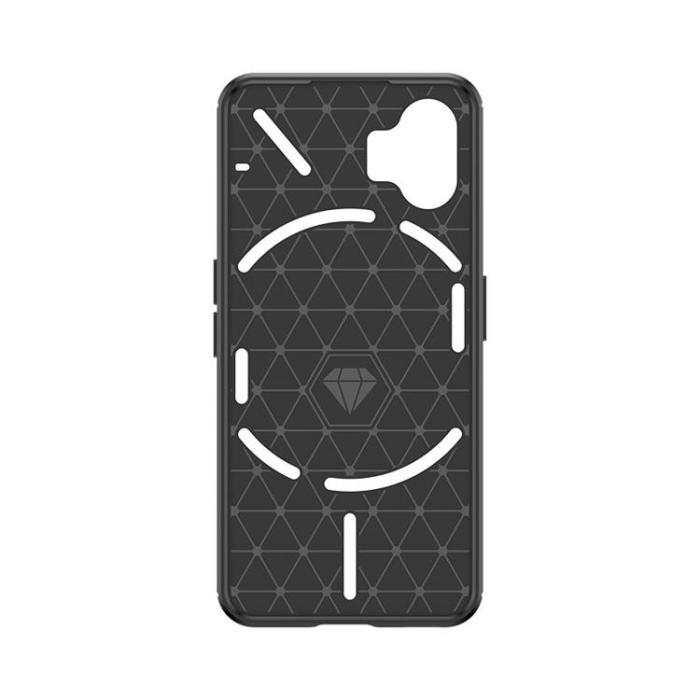OEM - Nothing Phone 2 Mobilskal Carbon Silikon - Svart