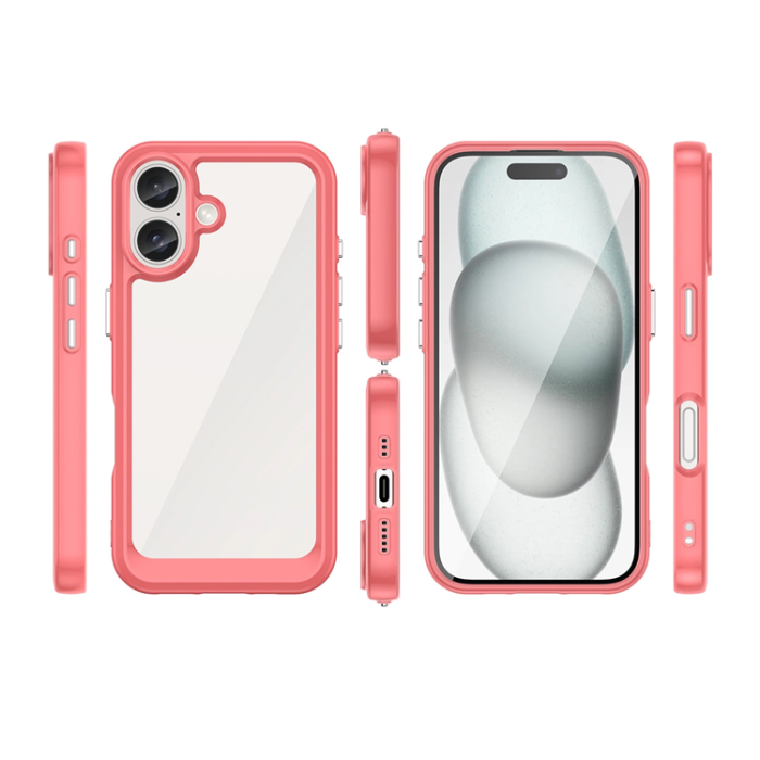 OEM - iPhone 16 Plus Mobilskal Outer Space - Röd
