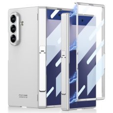 GKK - GKK Galaxy Z Fold 7 Mobilskal Hinge Kickstand - Silver