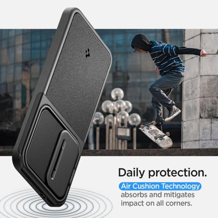 Spigen - Spigen Galaxy S24 FE Mobilskal Optik Armor - Svart