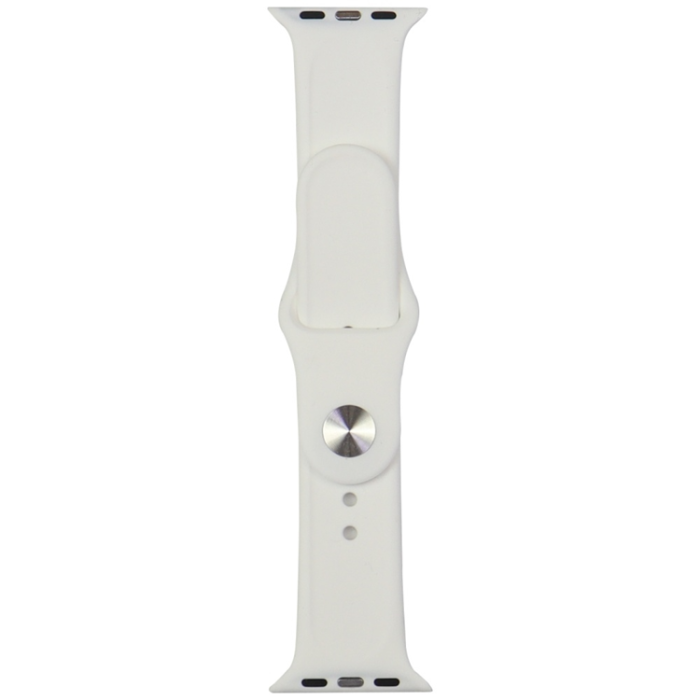 Audi - Audi Apple Watch 44/45/46/49mm Armband Sport Logo - Vit