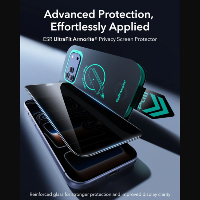 ESR - [2-Pack] ESR Härdat Glas Skärmskydd för iPhone 18 Pro Armorite Ultrafit