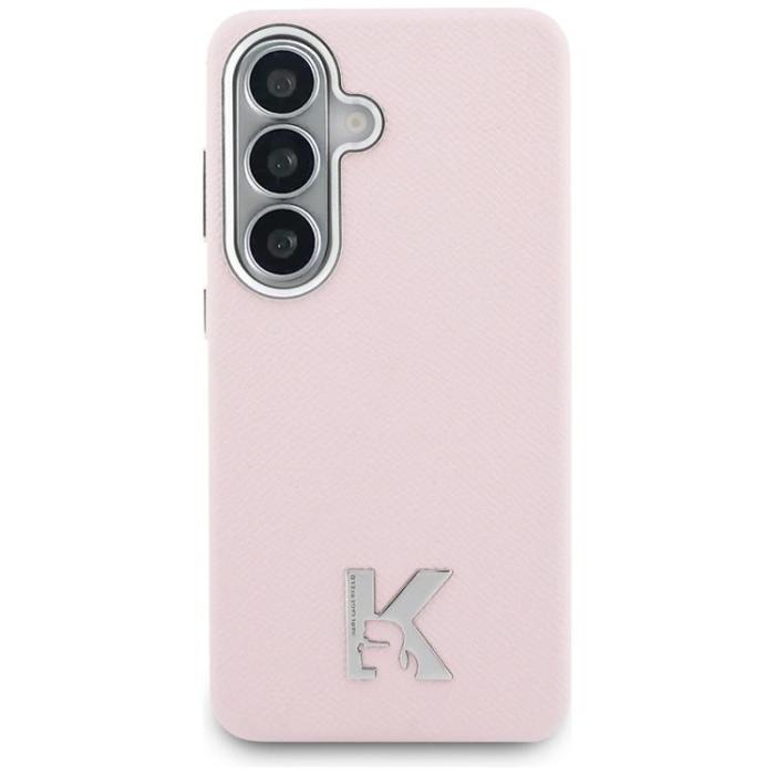 KARL LAGERFELD - Karl Lagerfeld Mobilskal För Galaxy S26 MagSafe K Metal Logo - Rosa