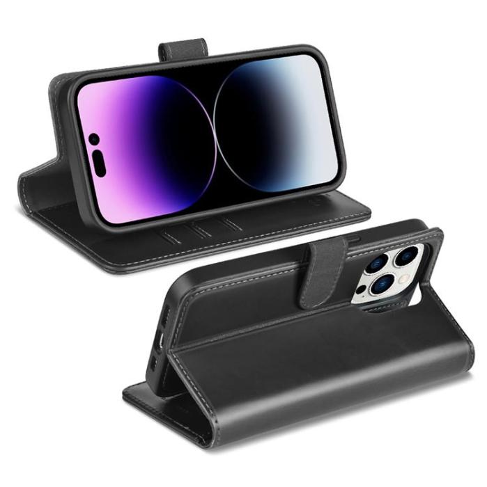 PULOKA - Puloka iPhone 14 Plånboksfodral Magsafe 2in1 Detachable - Svart