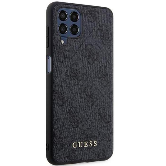 Guess - Guess Galaxy M33 5G Mobilskal Metall Guld Logo - Grå
