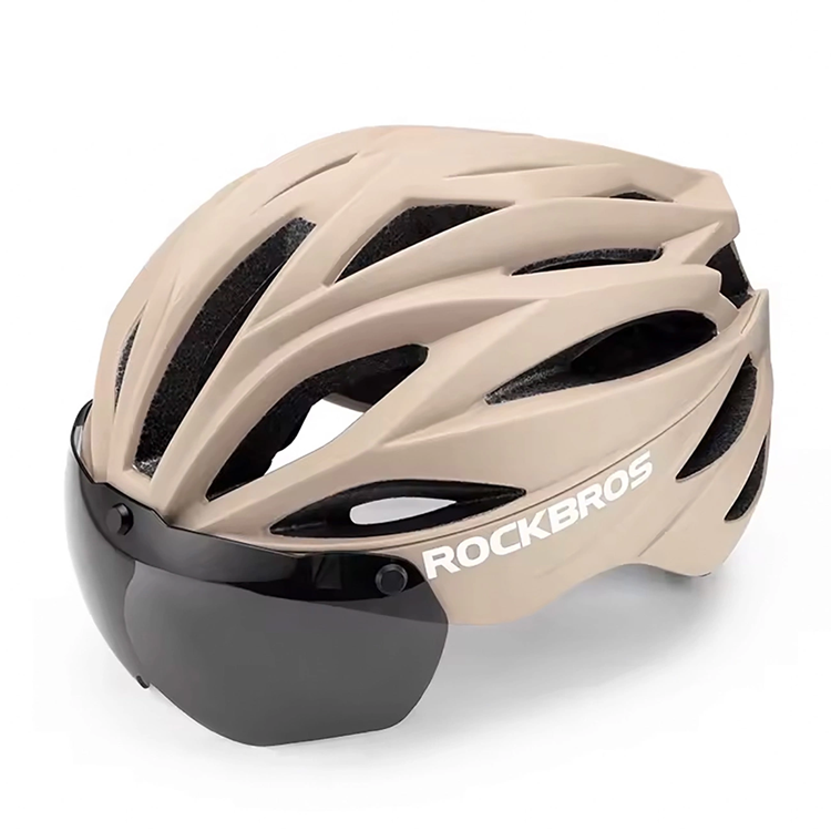 Rockbros Cykelhjälm Avtagbara UV-Skyddsglasögon - Brun (Brun) | 264 | AlltMobil