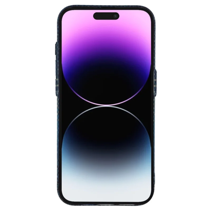 A-One Brand - iPhone 14 Pro Mobilskal Magsafe Aramid Fiber - Blå