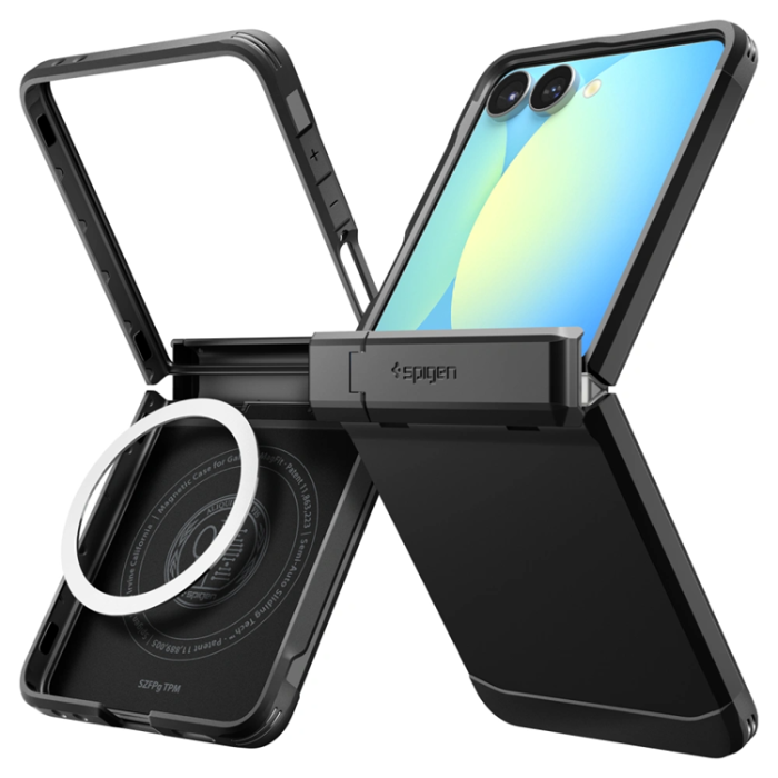 Spigen - Spigen Galaxy Z Flip 7 Mobilskal MagSafe Tough Armor - Svart