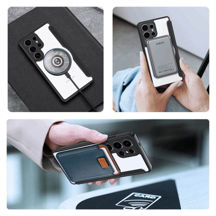 Dux Ducis - Dux Ducis Galaxy S25 Ultra Plånboksfodral MagSafe Skin X Pro - Svart