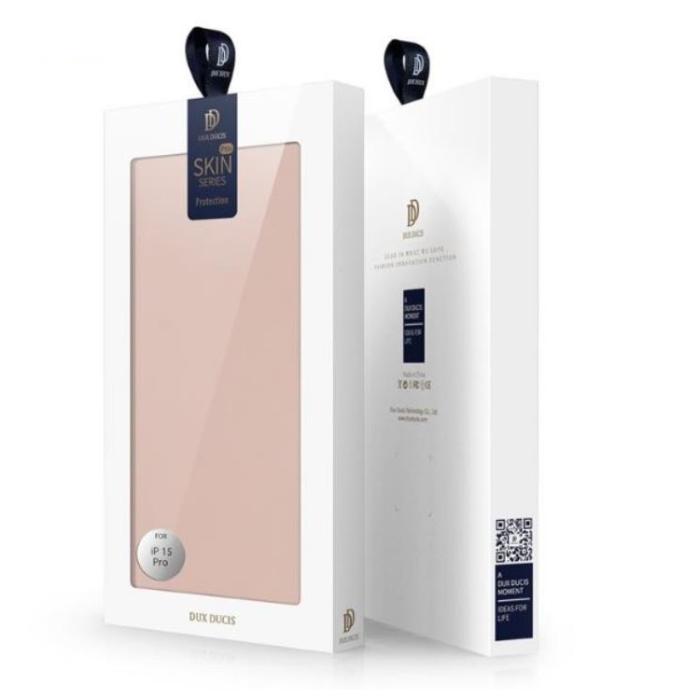 Dux Ducis - Dux Ducis iPhone 15 Pro Max/iPhone 15 Ultra Plånboksfodral Skin Pro - Rosa