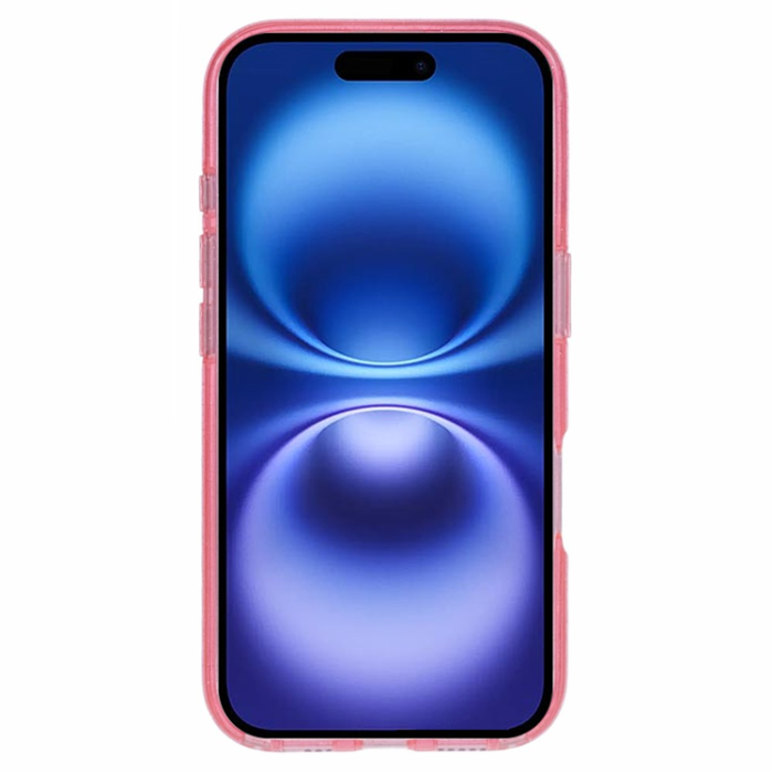 KIGC - KIGC iPhone 16 Mobilskal MagSafe Epoxy Kickstand - Rosa