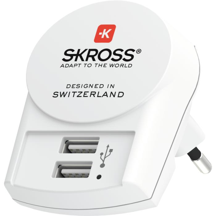 UTGATT1 - SKross Euro USB - 2xUSB Type A Laddare