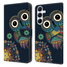 A-One Brand - Galaxy A17/A26 Plånboksfodral PU-läder Pattern Printing - Mörkblå