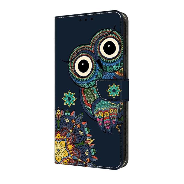 A-One Brand - Galaxy A17/A26 Plånboksfodral PU-läder Pattern Printing - Mörkblå