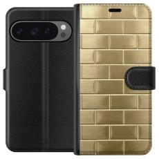 iSecrets - Pl&aring;nboksfodral till Google Pixel 9 Pro XL med Gyllene Murstenar