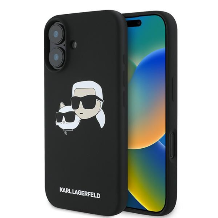 KARL LAGERFELD - KARL LAGERFELD iPhone 16 Plus Mobilskal Magsafe Double Heads