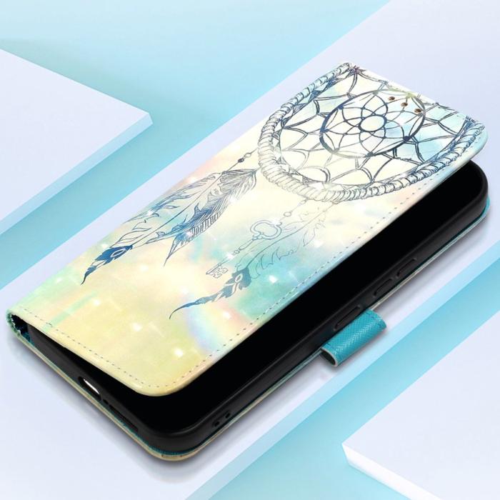 OEM - Dream Wind Chime Samsung Galaxy A35 5G Fodral Äkta Läder - Svart