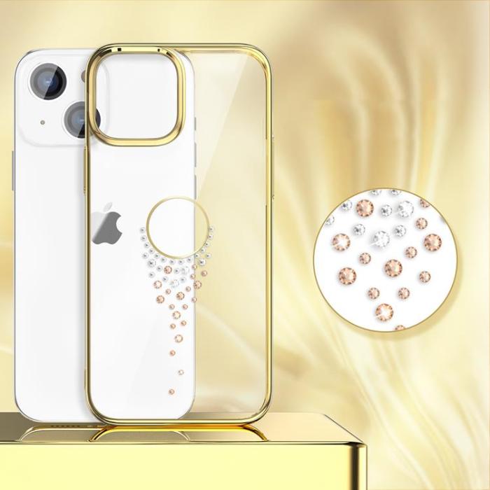 UTGATT5 - Kingxbar Teardrop Sky Series Skal iPhone 13 Pro - Guld