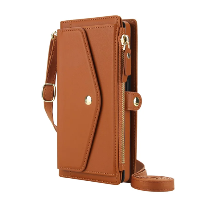 A-One Brand - Galaxy S25 Ultra Plånboksfodral MagSafe Detachable - Brun