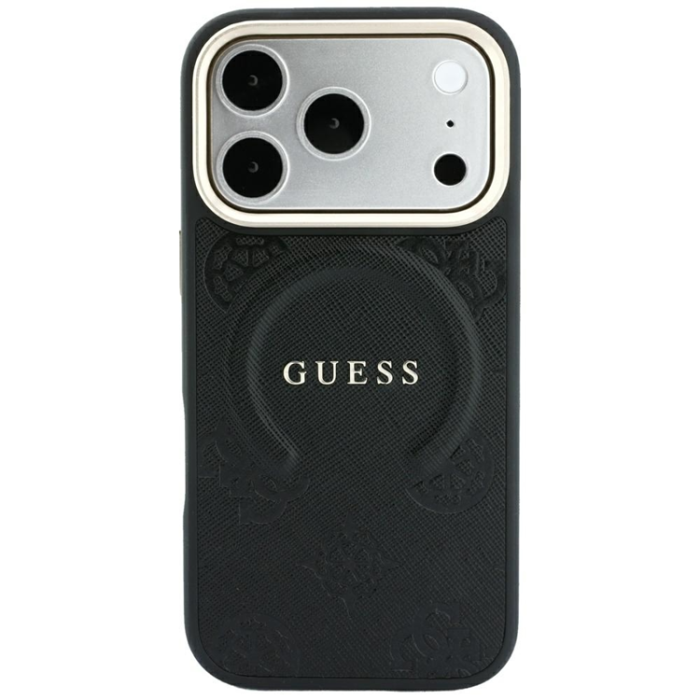 Guess - Guess Mobilskal För iPhone 18 Pro Max Magsafe Saffiano Peony - Svart