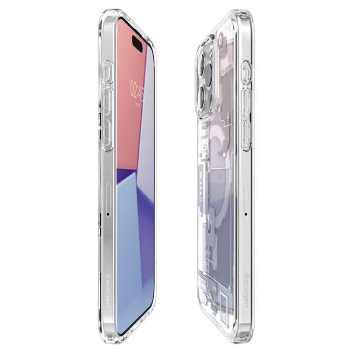 Spigen - Spigen iPhone 15 Pro Mobilskal Magsafe Hybrid - Zero One Vit