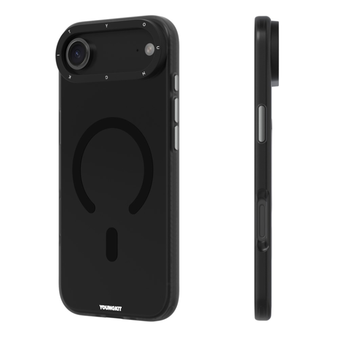 YOUNGKIT - YOUNGKIT iPhone Air Mobilskal MagSafe PET TPU - Transparent Svart