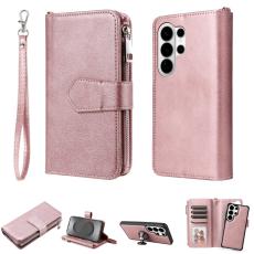 OEM - Pl&aring;nboksfodral f&ouml;r Samsung Galaxy S26 Ultra Magnetiskt Konstl&auml;der - Ros&eacute;guld