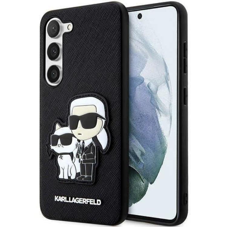 Karl Lagerfeld Galaxy S23 Plus Skal Saffiano Karl & Choupette - Svart | 2353 | AlltMobil