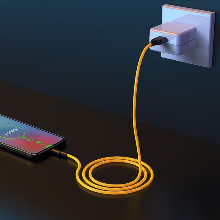 Hoco - HOCO Plus USB-A till Micro-USB 1m svart/gul
