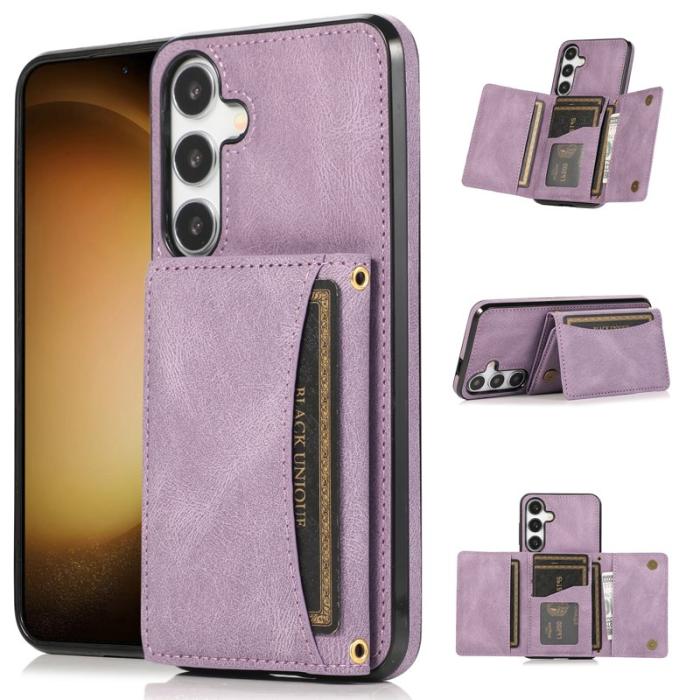 OEM - Plånboksfodral för Samsung Galaxy S26 Tri-Fold Kickstand Konstläder - Lila