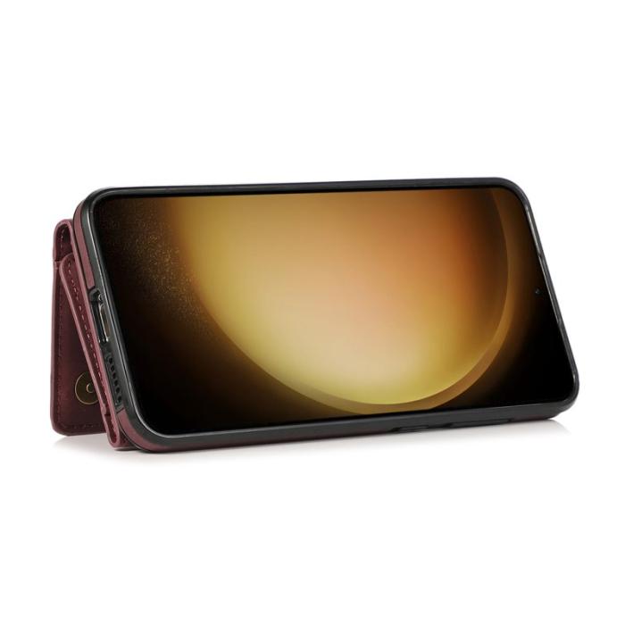 OEM - Plånboksfodral för Samsung Galaxy S26 Tri-Fold Kickstand Konstläder - Röd