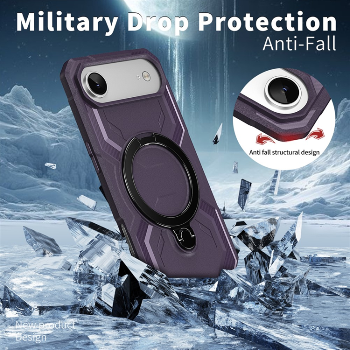 A-One Brand - iPhone Air Mobilskal MagSafe Kickstand TPU + PC - Lila