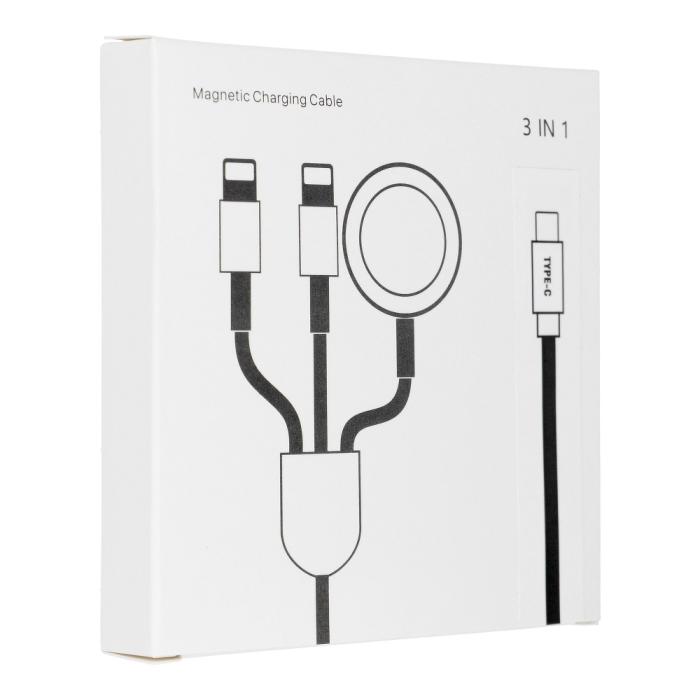Forcell - 3in1 iPhone Lightning 2st + Apple Watch 3W till USB-C