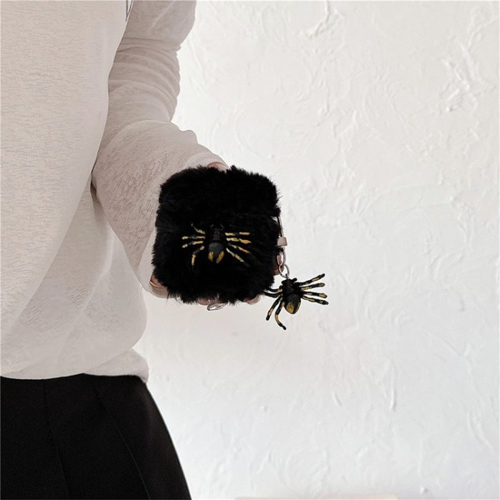 A-One Brand - Airpods 1/2 Skal med Trådlös Laddning Halloween Pompom TPU