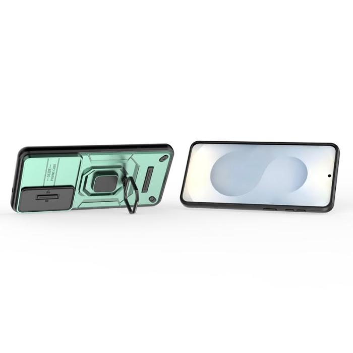 OEM - Mobilskal till Samsung Galaxy S26 Plus Plast Kickstand Skydd med Linsskydd Grön