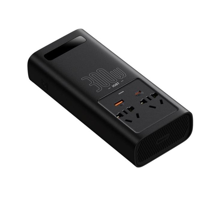 BASEUS - Baseus Bil Inverter IGBT 300V - Svart