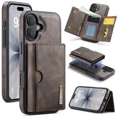 DG.MING - DG.MING M6 Series Mobilskal till iPhone 17 Magnetiskt Pl&aring;nboksfodral - Brun