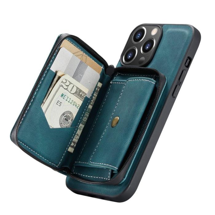 JEEHOOD - JEEHOOD 2-in-1 Hybrid Mobilskal med för iPhone 13 Pro - Blå