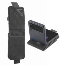 FORWENW - FORWENW F3-Series Samsung Galaxy Z Flip4 Fodral PU L&auml;der - Svart