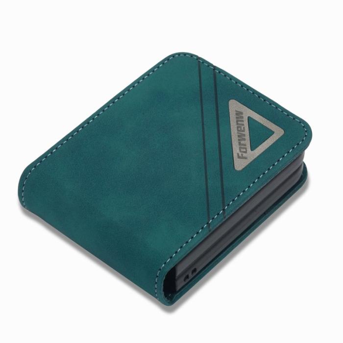 FORWENW - FORWENW F3-Series Samsung Galaxy Z Flip4 Fodral PU Läder - Cyan