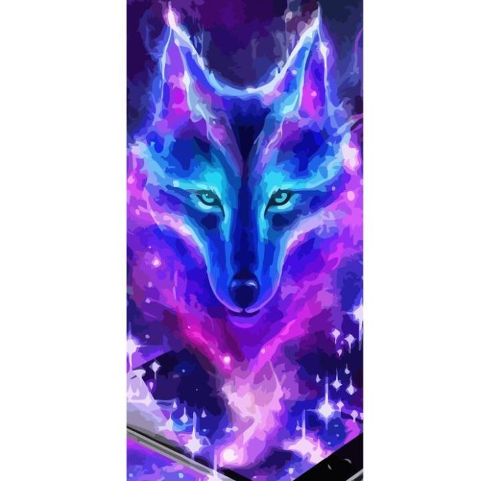 iSecrets - Plånboksfodral till Apple iPhone 13 Pro med Neon Varg