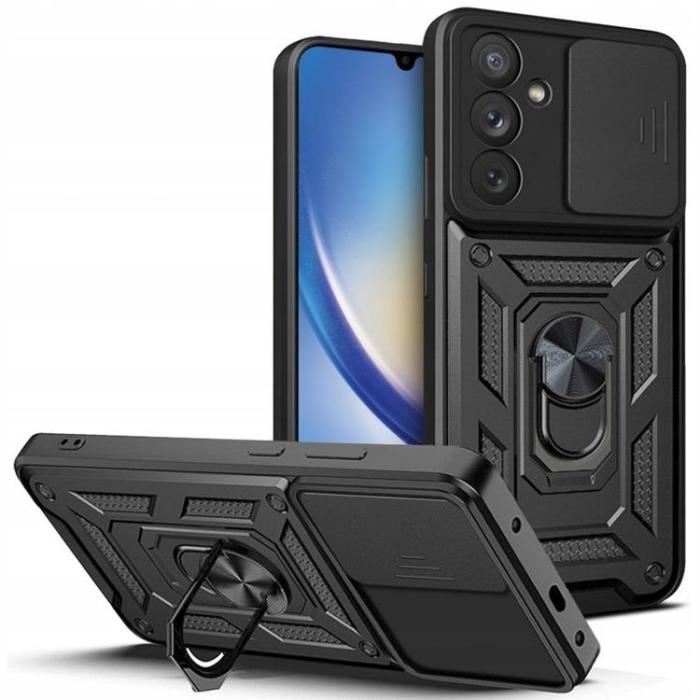 UTGATT - Tech-Protect Galaxy A34 5G Mobiskal Camshield Pro - Svart