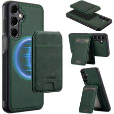 LC.imeeke - LC.IMEEKE L3 f&ouml;r Samsung Galaxy S23 FE Fodral KonstL&auml;der - Gr&ouml;n