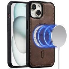 LC.imeeke - LC.IMEEKE L6 Fodral f&ouml;r iPhone 15 Plus - KonstL&auml;der - Brun