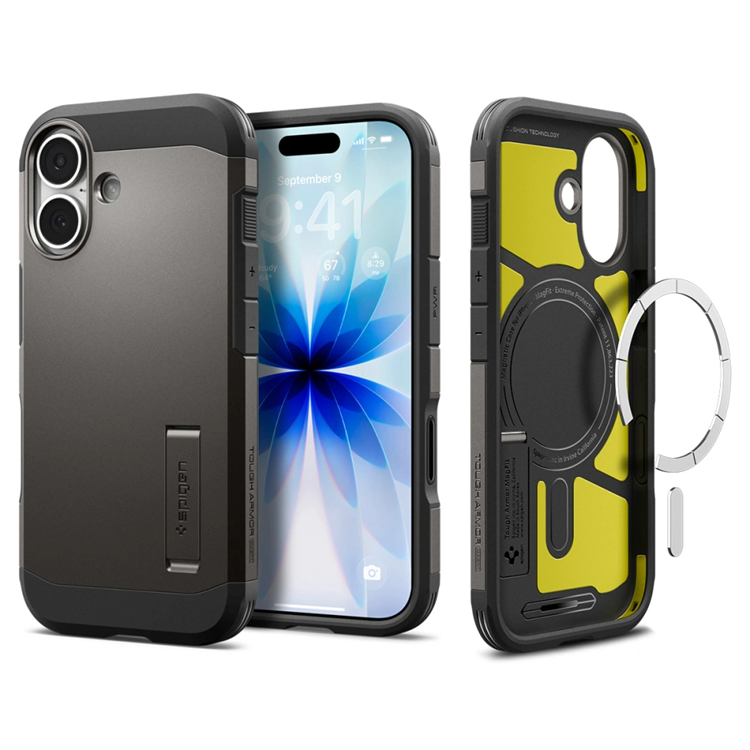 Spigne Mobilskal till iPhone 17 Magsafe Tough Armor - Gunmetal | 2353 | AlltMobil